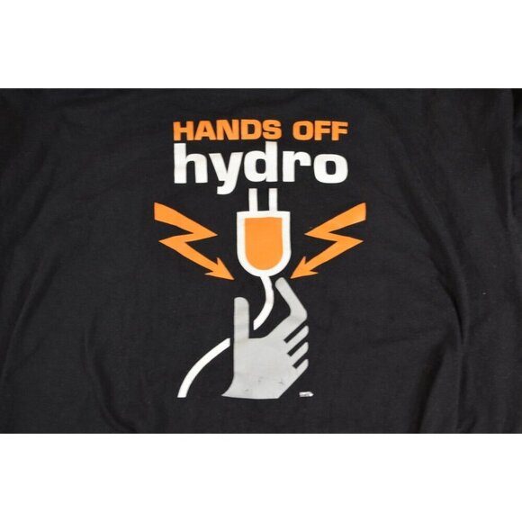 Hands Off Hydro T-Shirt Men's XL Gildan Ultra Cotton Heavyweight Black BC - Picture 3 of 7